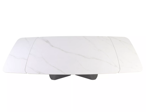 Стол обеденный SIGNAL ARMANDO белый/черный 160-240/90