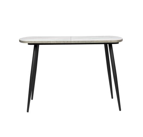 Стол ВВР Раздвижной пластиковый Лавант/бетон светлый/черный конус 110-150/70