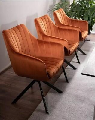 Стул SIGNAL AZALIA Velvet Bluvel 4215 корица/черный