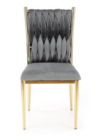 Стул HALMAR K436 серый/золотой