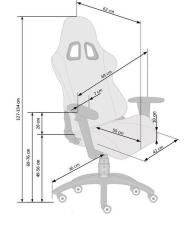 Кресло компьютерное HALMAR DRAKE черный/серый