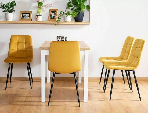 Стул SIGNAL MILA Velvet Bluvel 68 карри/черный