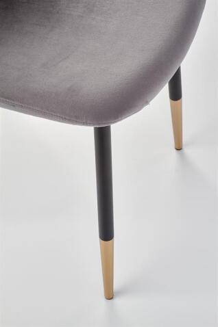 Стул HALMAR K379 серый/черный