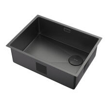 Мойка ZORG ZEROX 59 U / IF SIDE SF ZURINOX PVD GUNBLACK