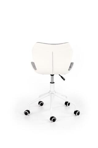 Кресло компьютерное HALMAR MATRIX 3 серо-белый/белый