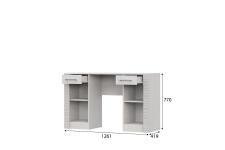 Стол туалетный SV-МЕБЕЛЬ (МС Гамма 20 К) Серия №4 Ясень анкор светлый / Сандал светлый