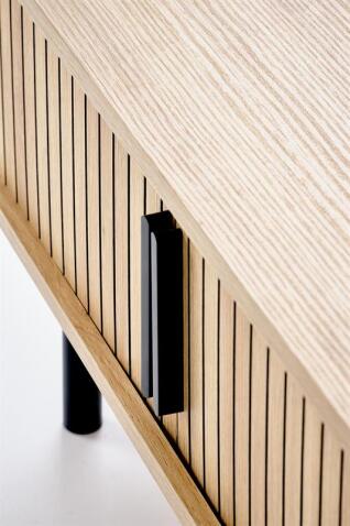 Стол журнальный HALMAR ANGELINA натуральный/черный