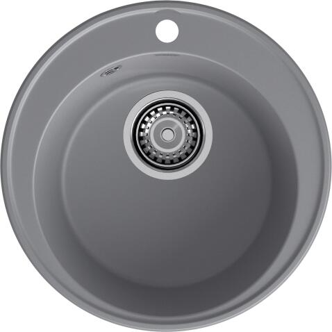 Кухонная мойка GRANFEST QUARZ Z-08 темно-серый + сифон