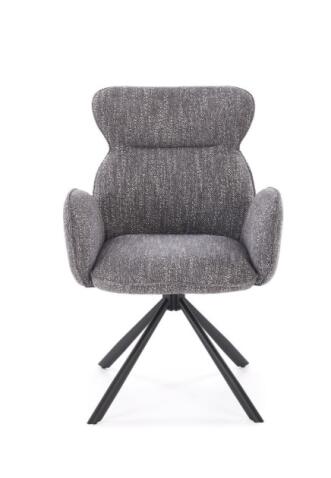 Стул HALMAR K571 серый/черный, поворотный