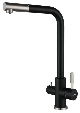 Смеситель для кухни GRANFEST QUARZ Z-5421 черный