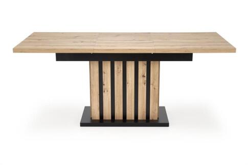 Стол обеденный HALMAR LAMELLO дуб артизан/черный 130-180/80