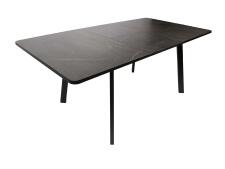 Стол ВВР Миллер Каспий черное золото/черный №3, пластик 120-160/80