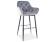 Стул барный SIGNAL CHERRY H-1 Velvet Bluvel 14 серый/черный