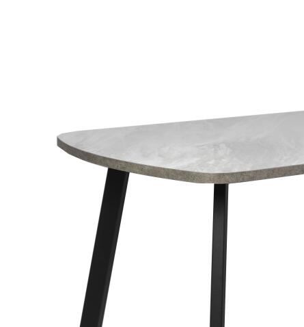 Стол ВВР Пластиковый Лавант/бетон светлый/черный профиль 110/70