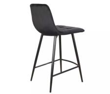 Стул барный SIGNAL MILA H-2 Velvet Bluvel 19 черный/черный мат