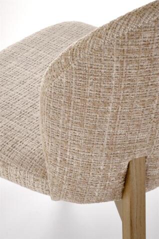 Стул HALMAR BASSO бежевый/орех светлый