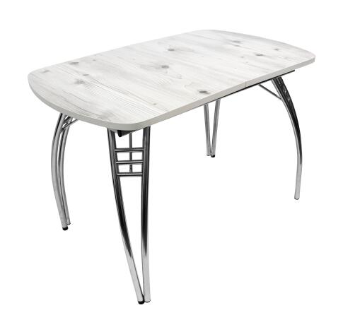 Стол ВВР Раздвижной пластиковый Бискайская сосна/паук 110-150/70