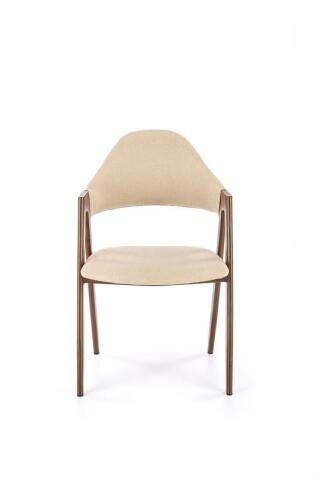 Стул HALMAR K344 бежевый/орех