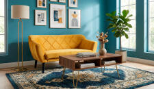 Диван SIGNAL KARO 2 Velvet Bluvel 68 карри/венге