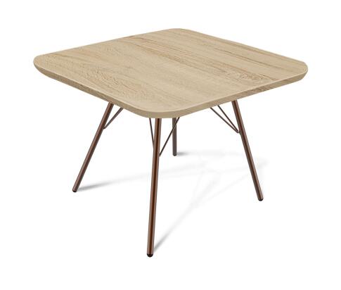 Стол журнальный Sheffilton SHT-S37/ЛДСП 60/60 артикул Сж-66 медный мет./дуб сонома
