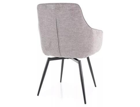 Стул SIGNAL SERVIO Brego 07 серый/черный, поворотный