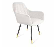Стул Sheffilton SHT-ST38/S95-1 артикул СТ-388 зефирный/черный муар/золото