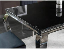 Стол обеденный SIGNAL PRINCE черный/хром 150/90