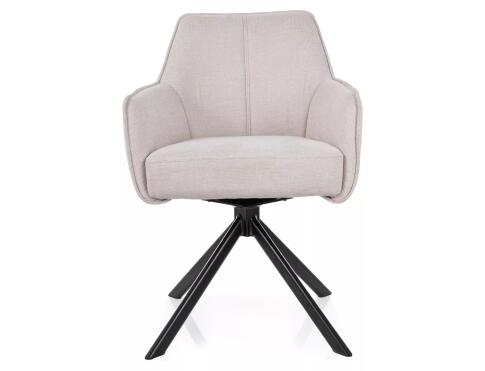 Стул SIGNAL NOTTI Brego 22 светло-бежевый/черный, поворотный