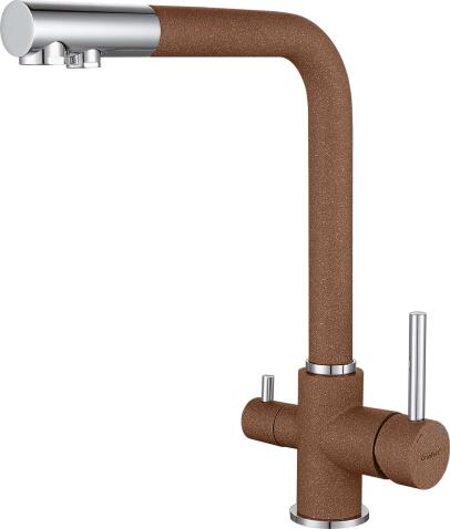 Смеситель для кухни GRANFEST 3611 терракот