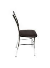 Стул ВВР Трио шоколад крокодил/хром, экокожа