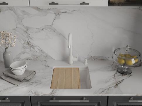 Кухонная мойка GRANFEST URBAN UR-4540 белый