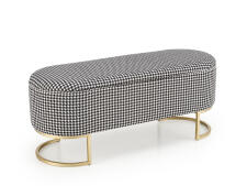 Скамья HALMAR HARMONY черный/белый/золотой