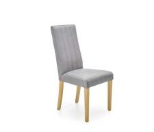 Стул HALMAR DIEGO 3 Monolith 85 серый/дуб медовый