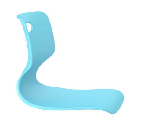 Стул Sheffilton SHT-S-TN22 а5-7 голубой/белый муар