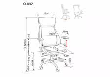Кресло компьютерное SIGNAL Q-092 синий/черный