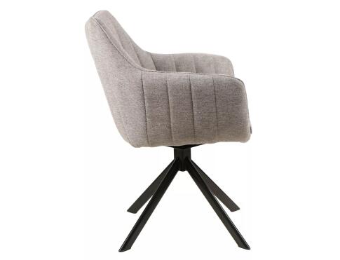 Стул SIGNAL AZALIA Brego 07 серый/черный, поворотный