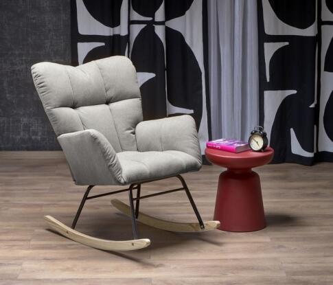 Кресло-качалка HALMAR VASCO серый