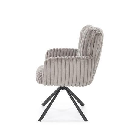 Стул HALMAR K572 серый/черный, поворотный