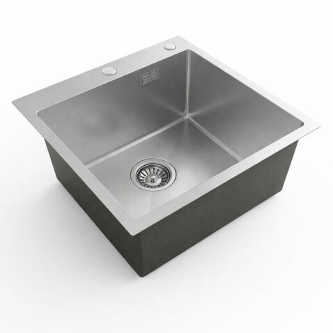 Кухонная мойка из нержавейки BLANTEK LS-5050ST Stone texture