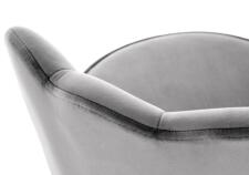 Стул барный HALMAR H106 серый/черный/золотой