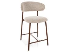 Стул барный SIGNAL ELTON H-2 Noelle 30 бежевый/орех