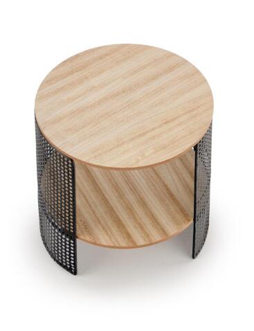 Стол журнальный HALMAR TRAFICA натуральный/черный, 41/41