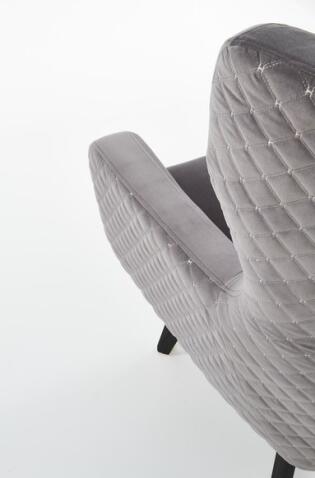 Кресло HALMAR MARVEL серый/черный