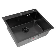 Мойка ARFEKA ECO AR 600*500 BLACK PVD NANO DECOR VOLCANIC ROCK