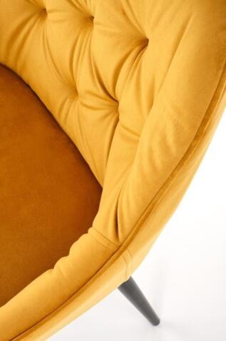 Стул HALMAR K487 горчичный/черный