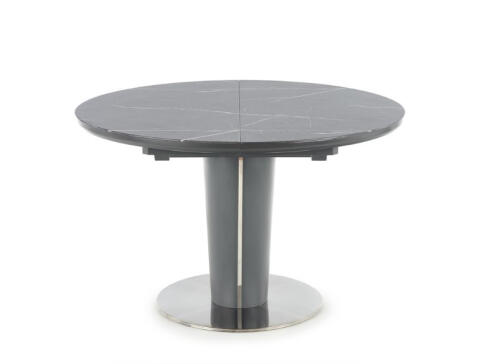 Стол обеденный HALMAR RICARDO серый мрамор 120-160/120