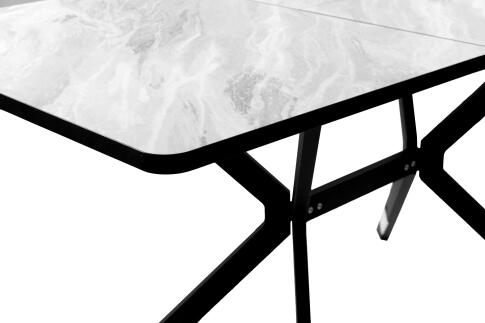 Стол ВВР Миллер Лавант/черный №7, пластик бабочка 120-160/80