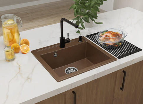Кухонная мойка GRANFEST QUADRO Q-561 терракот