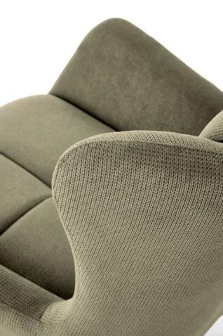 Кресло HALMAR BYRON оливковый/черный