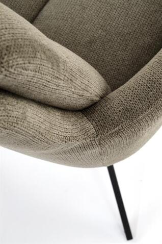 Стул HALMAR K536 оливковый/черный, поворотный